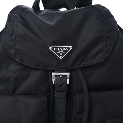 Prada Nylon Vela Medium Backpack Black 9 of 11