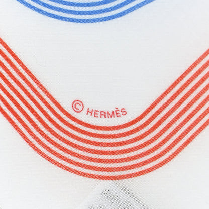 Hermes Silk Circuit 24 Faubourg Pocket Square Scarf 3 of 5