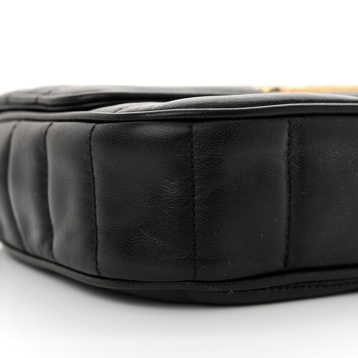 Celine Goatskin Matelasse Chain Shoulder Bag Black 8 of 17