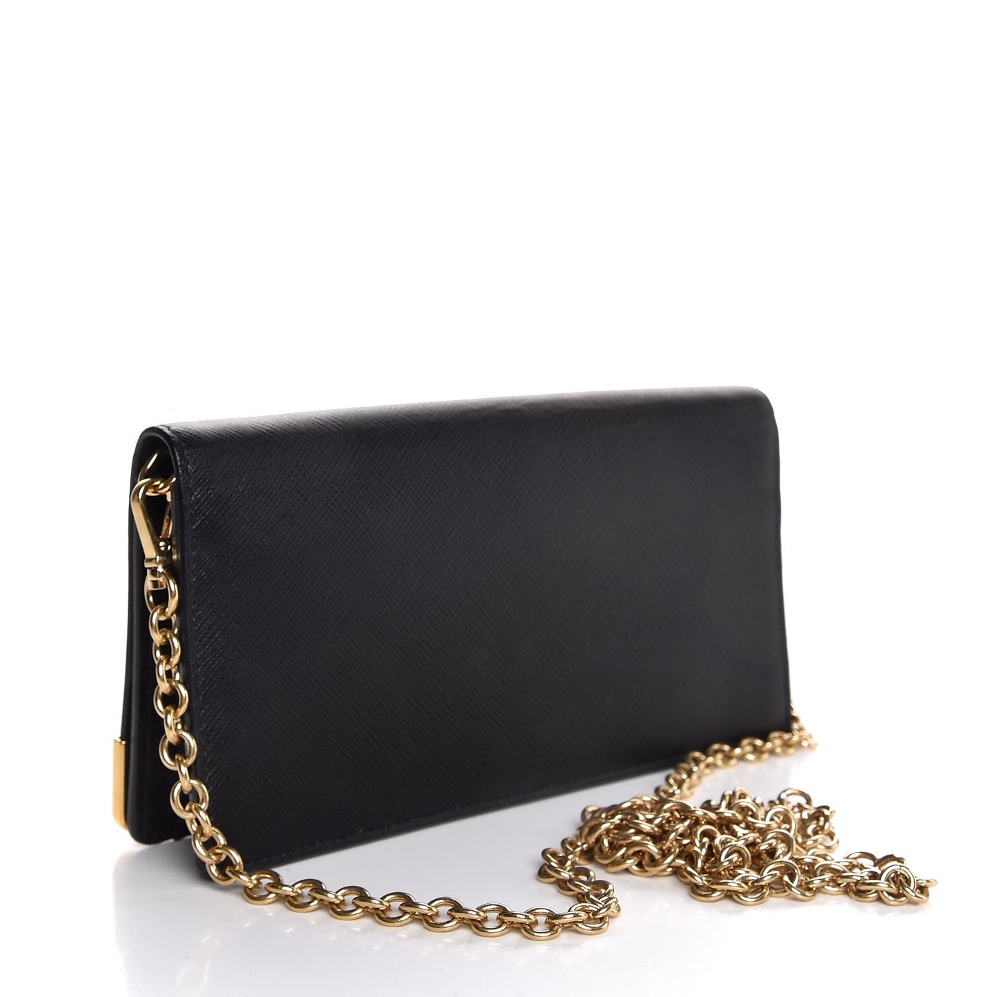 Saffiano Mini Cahier Crossbody Bag Black