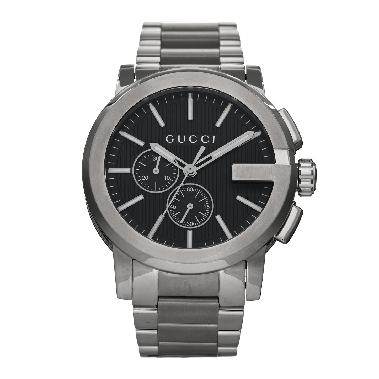Stainless Steel 44mm G-Chrono Quartz Watch Black