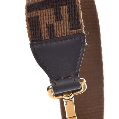 Fendi Ribbon Vitello Century FF 1974 Flat Studded Strap You Fango Marrone Ebano 6 of 7
