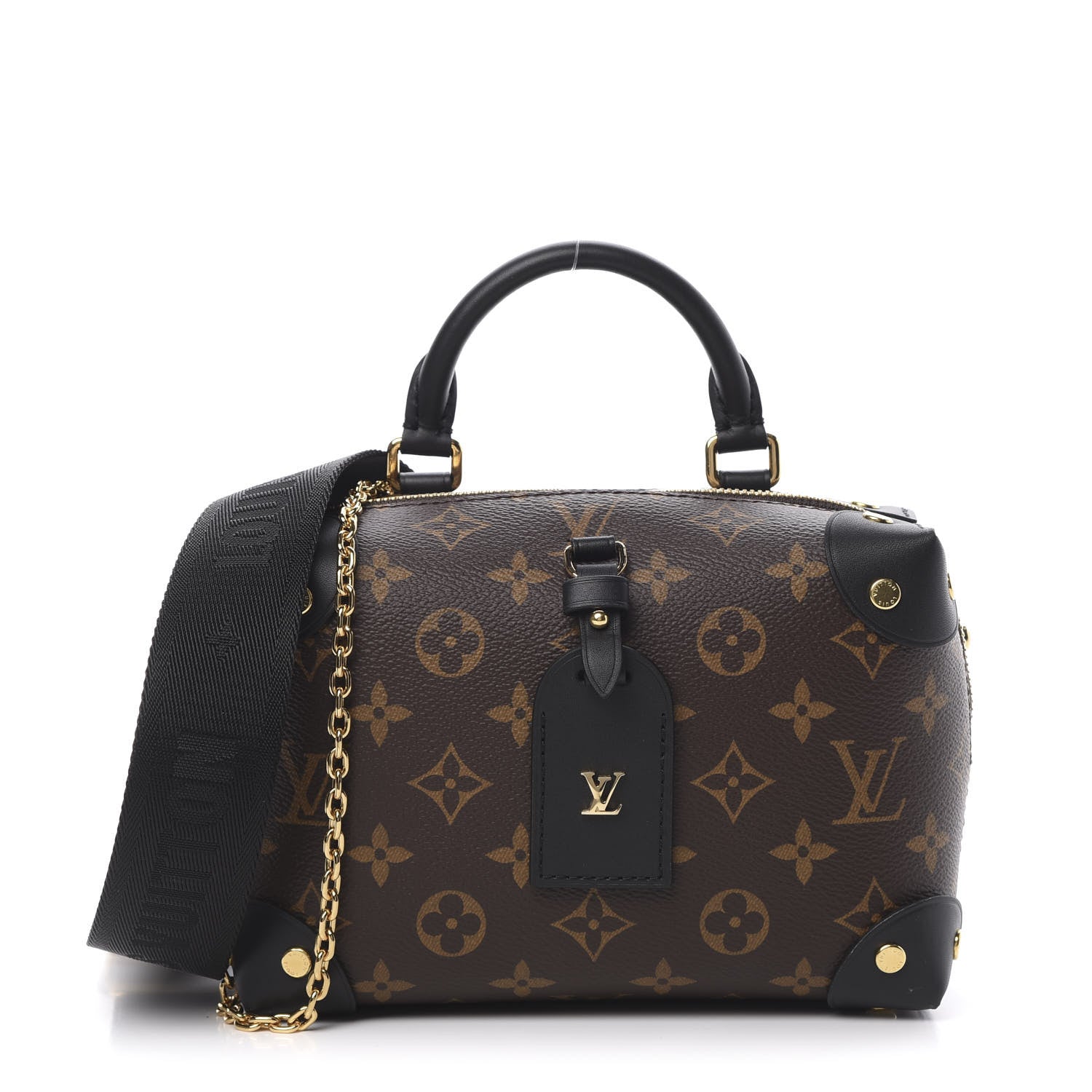Louis Vuitton Monogram Petite Malle Souple Black 1 of 11
