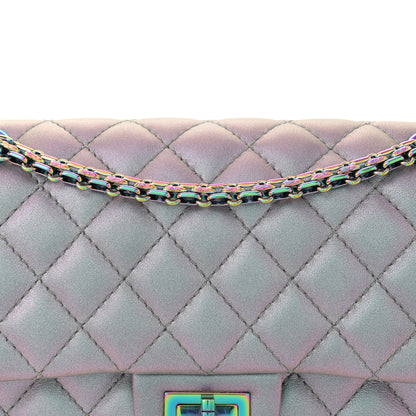 Chanel Iridescent Lambskin Quilted 2.55 Reissue 225 Flap Light Purple 8 of 13