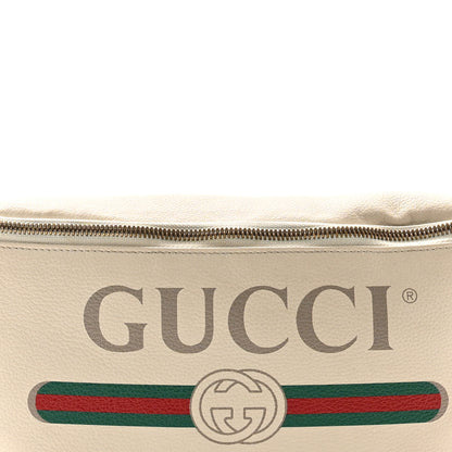 Gucci Grained Calfskin Logo Belt Bag White 8 of 11