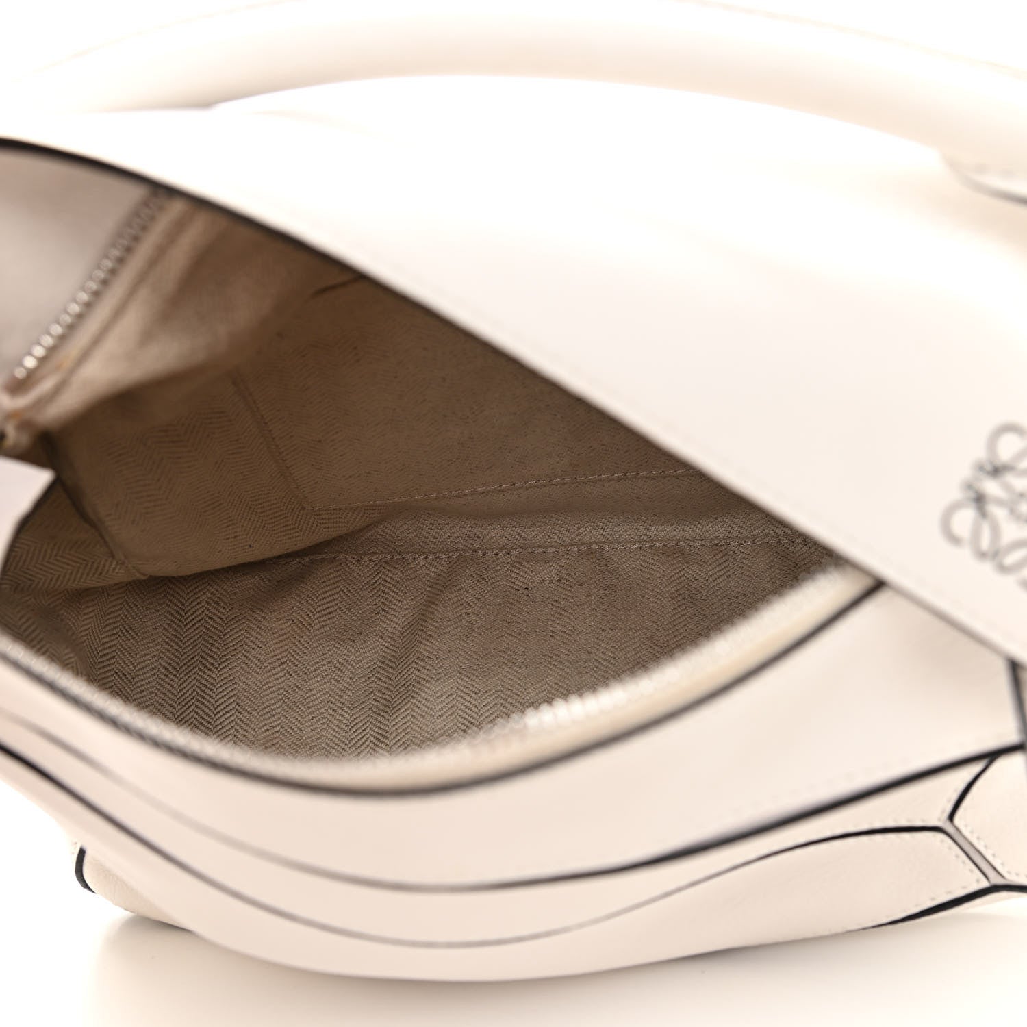 Loewe Calfskin Small Puzzle Bag White 5 of 12