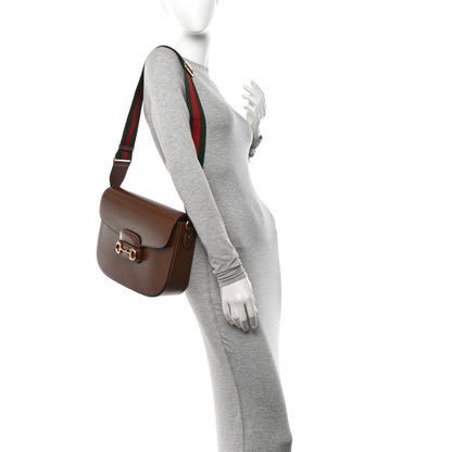 Gucci Azalea Calfskin Web Horsebit 1955 Shoulder Bag Brown Sugar 2 of 11
