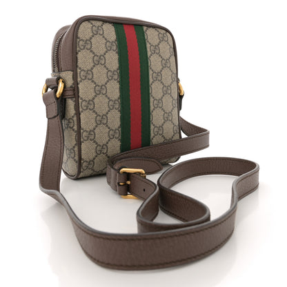 Gucci GG Supreme Monogram Web Mini Ophidia Messenger Brown 3 of 12