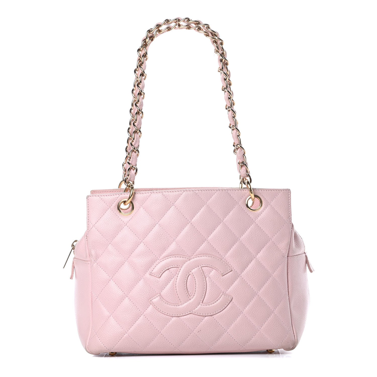 Chanel Caviar Quilted Petit Timeless Shopping Tote PTT Pink 1 of 19