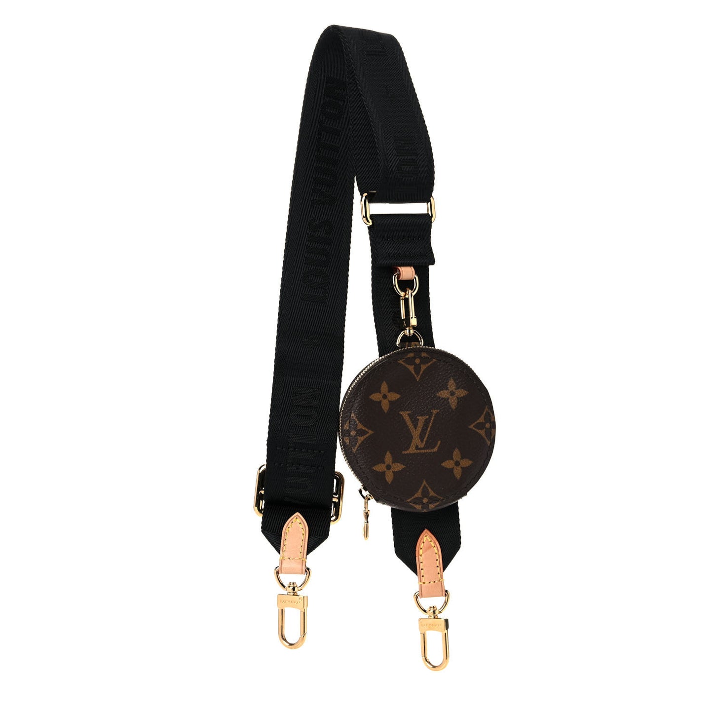 Monogram Multi Pochette Accessories Bandouliere Shoulder Strap Black