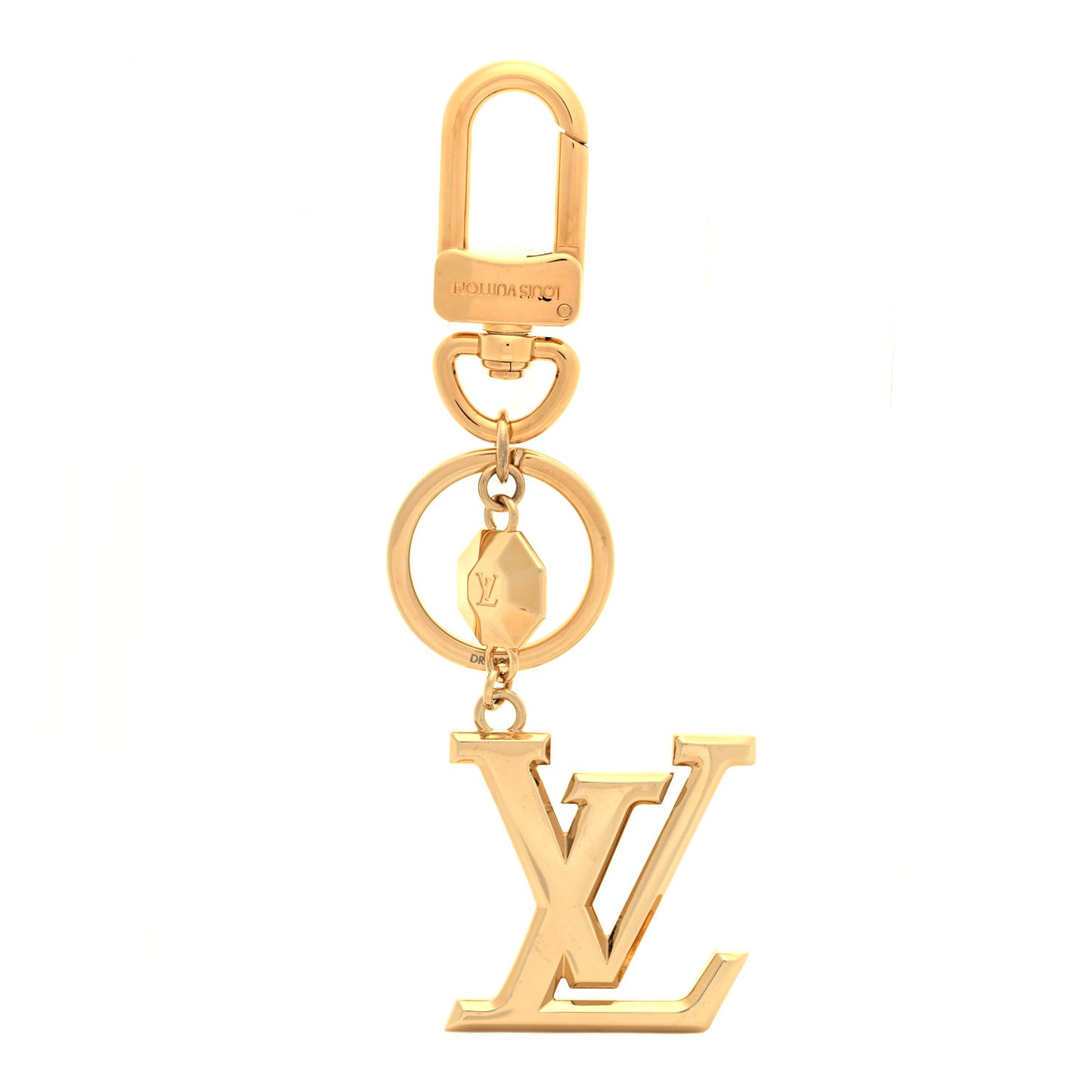 LV Facettes Bag Charm Key Holder Gold