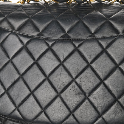 Chanel Lambskin Quilted XL Jumbo Single Flap Black 19 of 19