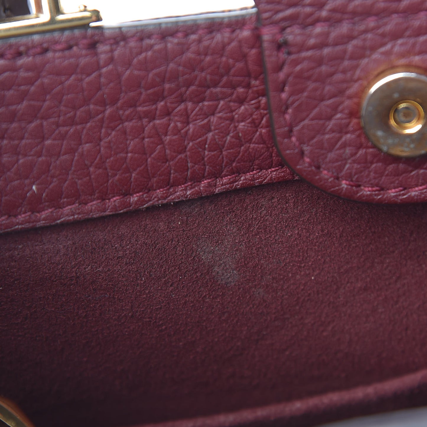 Damier Ebene Cuir Taurillon Brittany Bordeaux