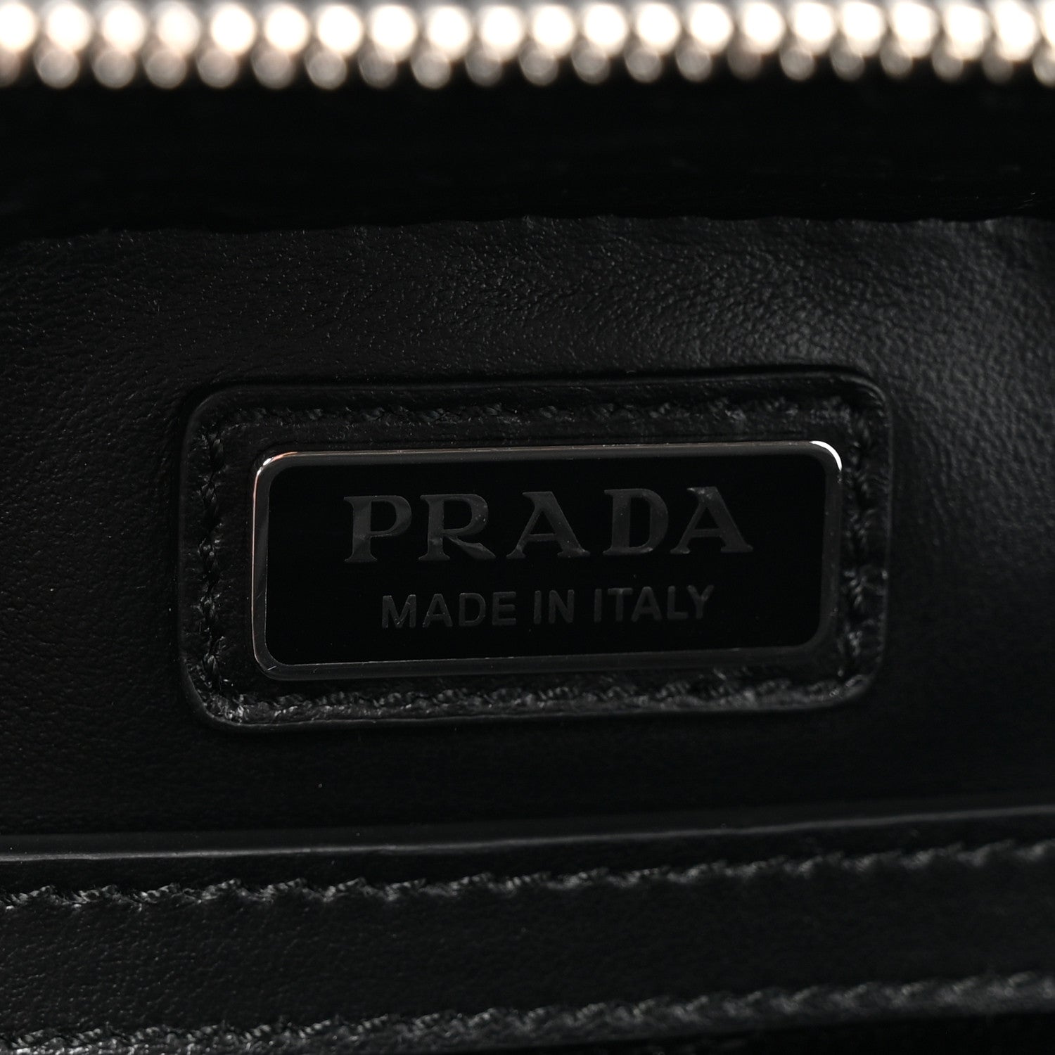Prada Saffiano Travel Medium Brique Crossbody Bag Black 6 of 9