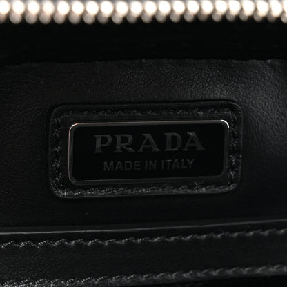 Prada Saffiano Travel Medium Brique Crossbody Bag Black 6 of 9