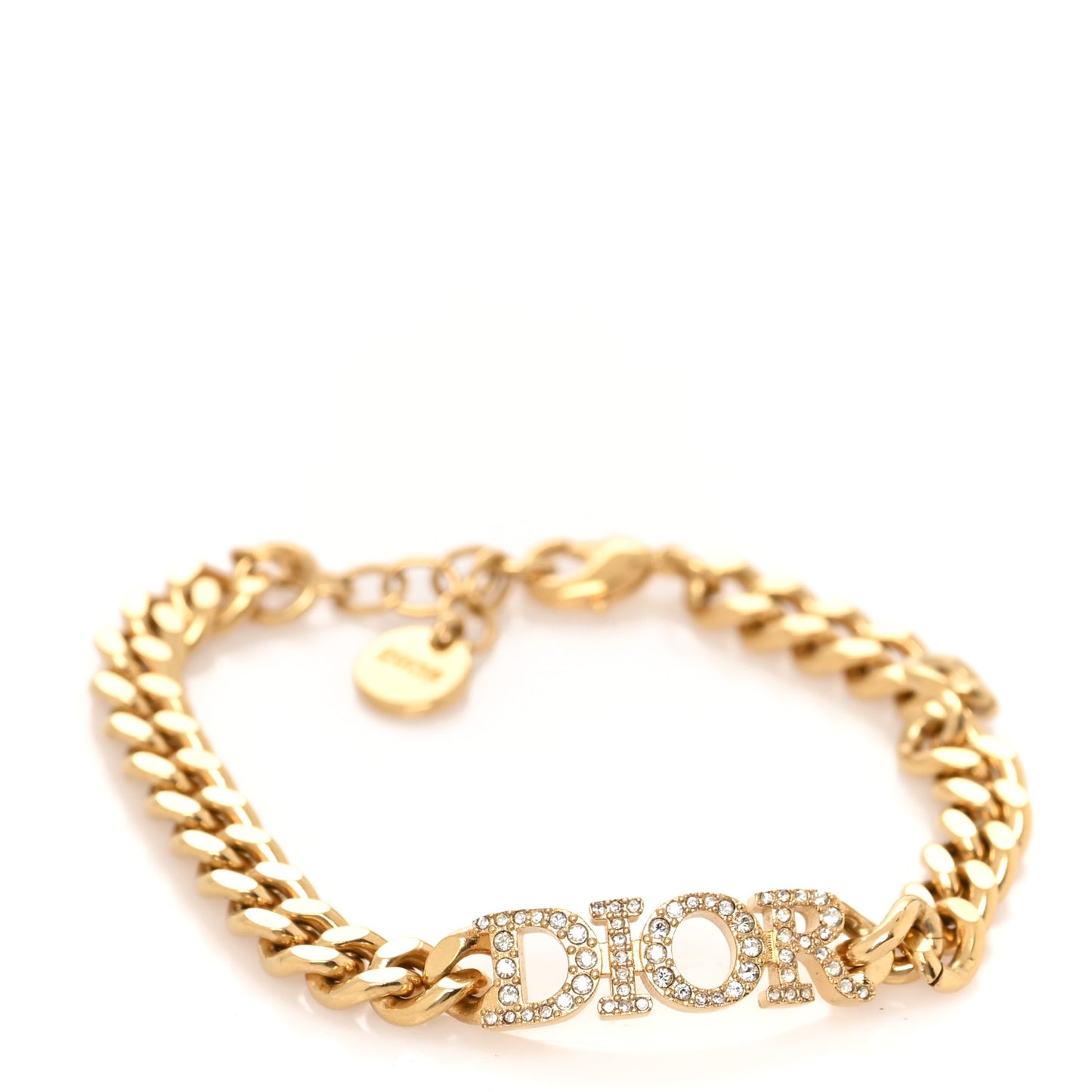 Metal Crystal Dio(r)evolution Bracelet Gold
