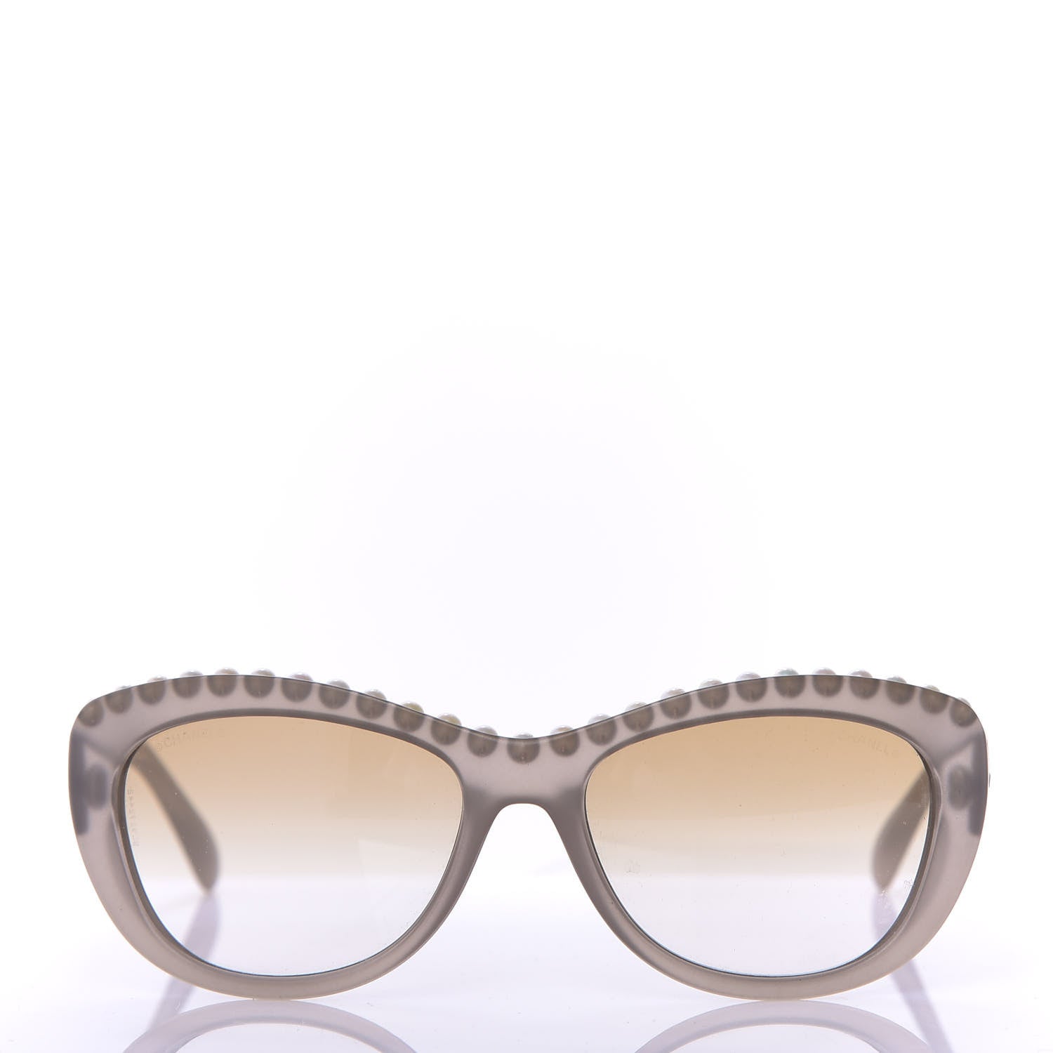 Chanel Freshwater Cultured Pearl Butterfly Sunglasses 6038 H Taupe 2 of 7