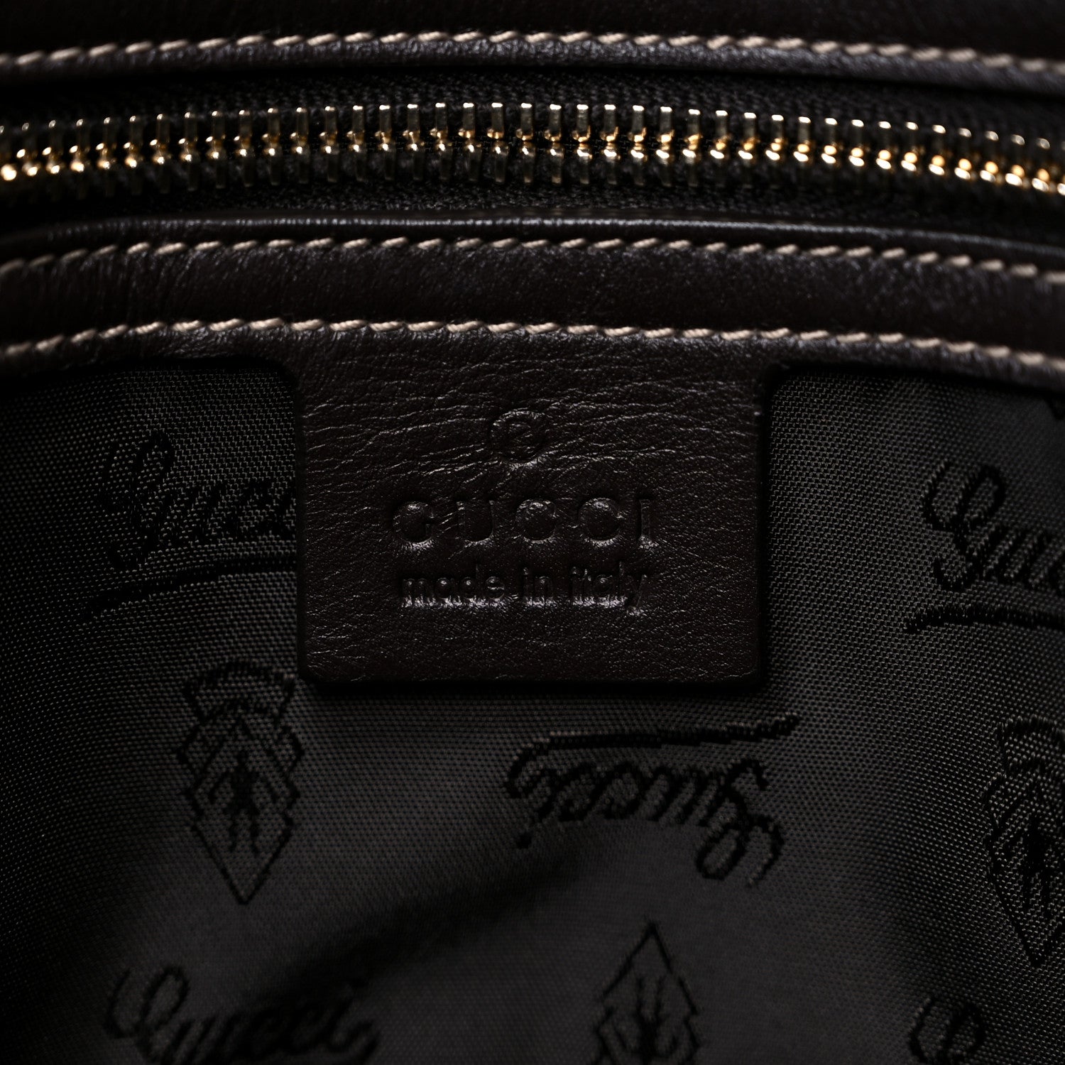 Gucci Crystal Monogram Medium Hysteria Tote Brown 6 of 10