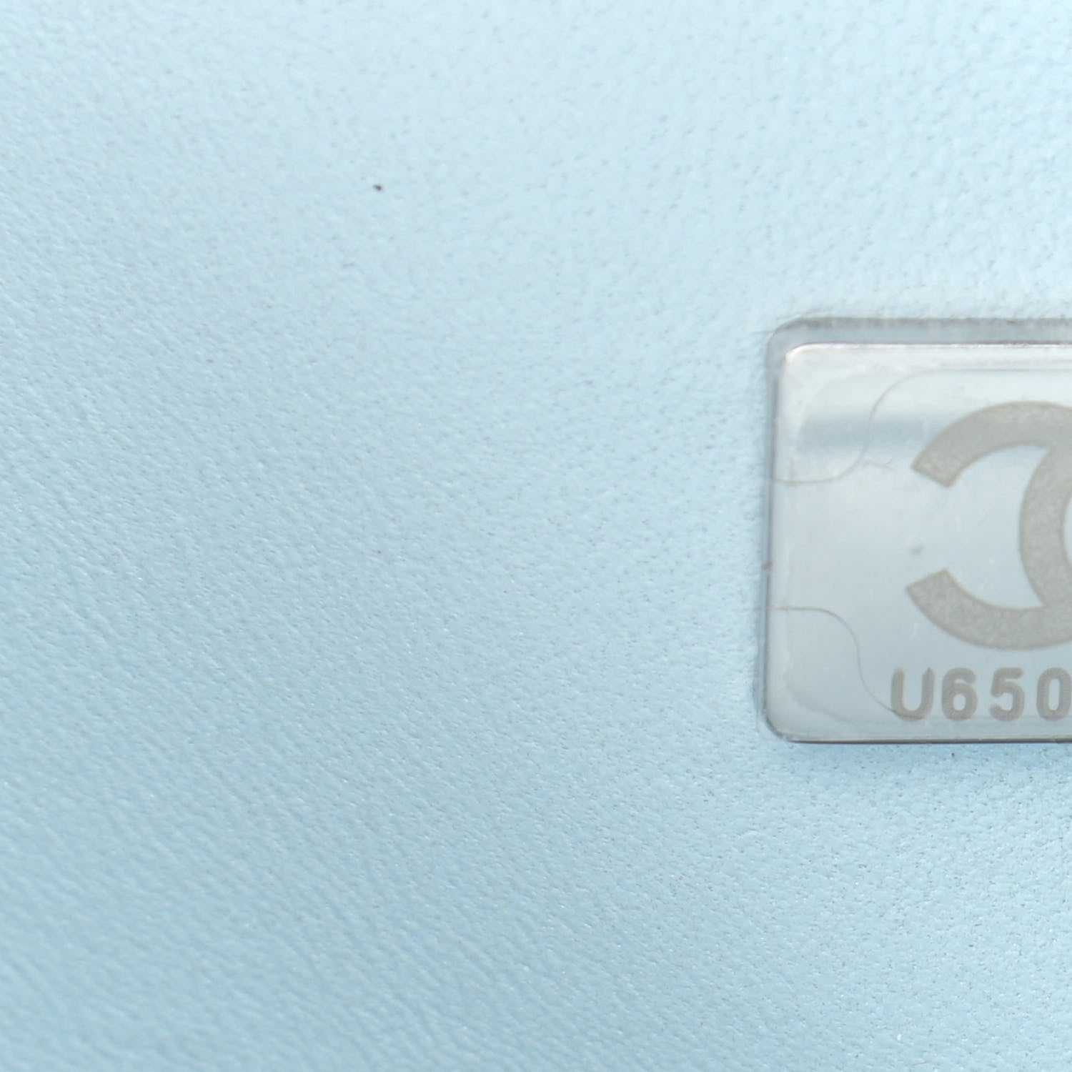 Chanel Perforated Lambskin Quilted Medium Double Flap Light Blue Light Purple White 7 of 11