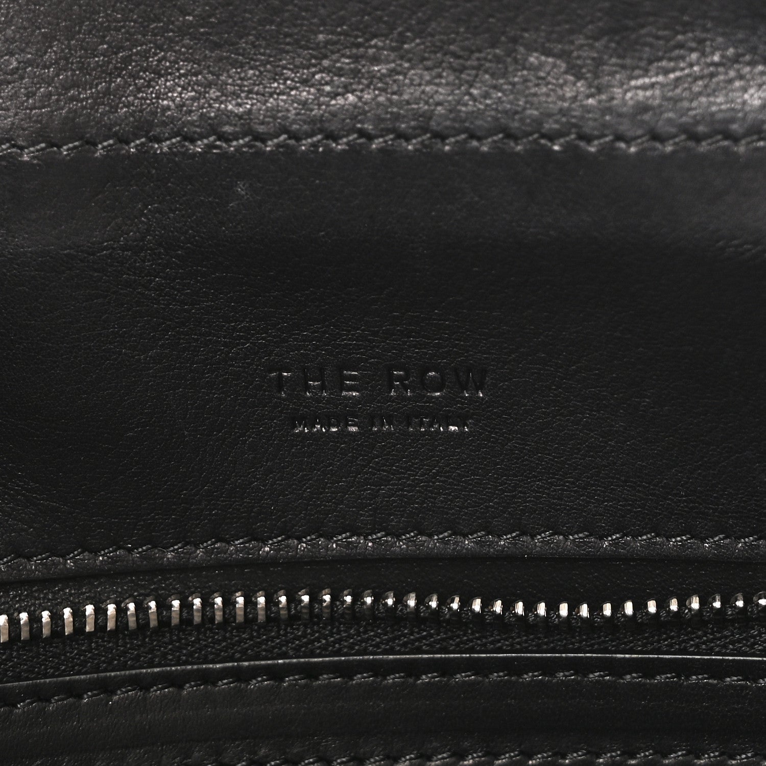 The Row Smooth Calfskin Peggy Bag Black 6 of 9