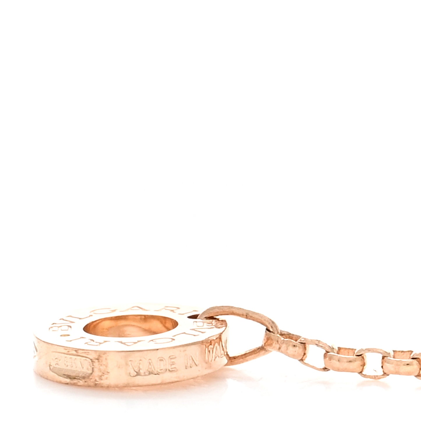 18K Rose Gold Mother of Pearl BVLGARI BVLGARI Pendant Necklace