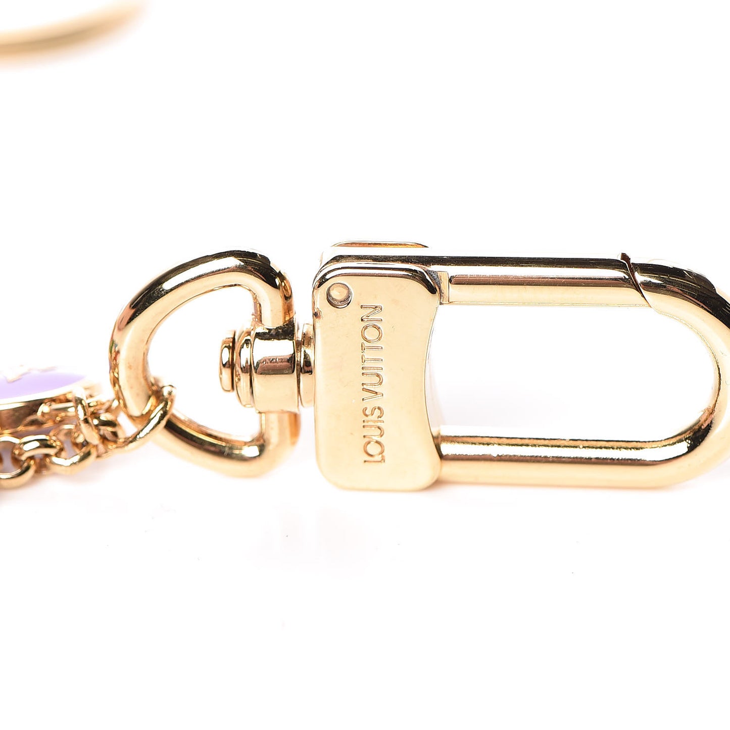 Metal Enamel Pastilles Key Chain Bag Charm Multicolor