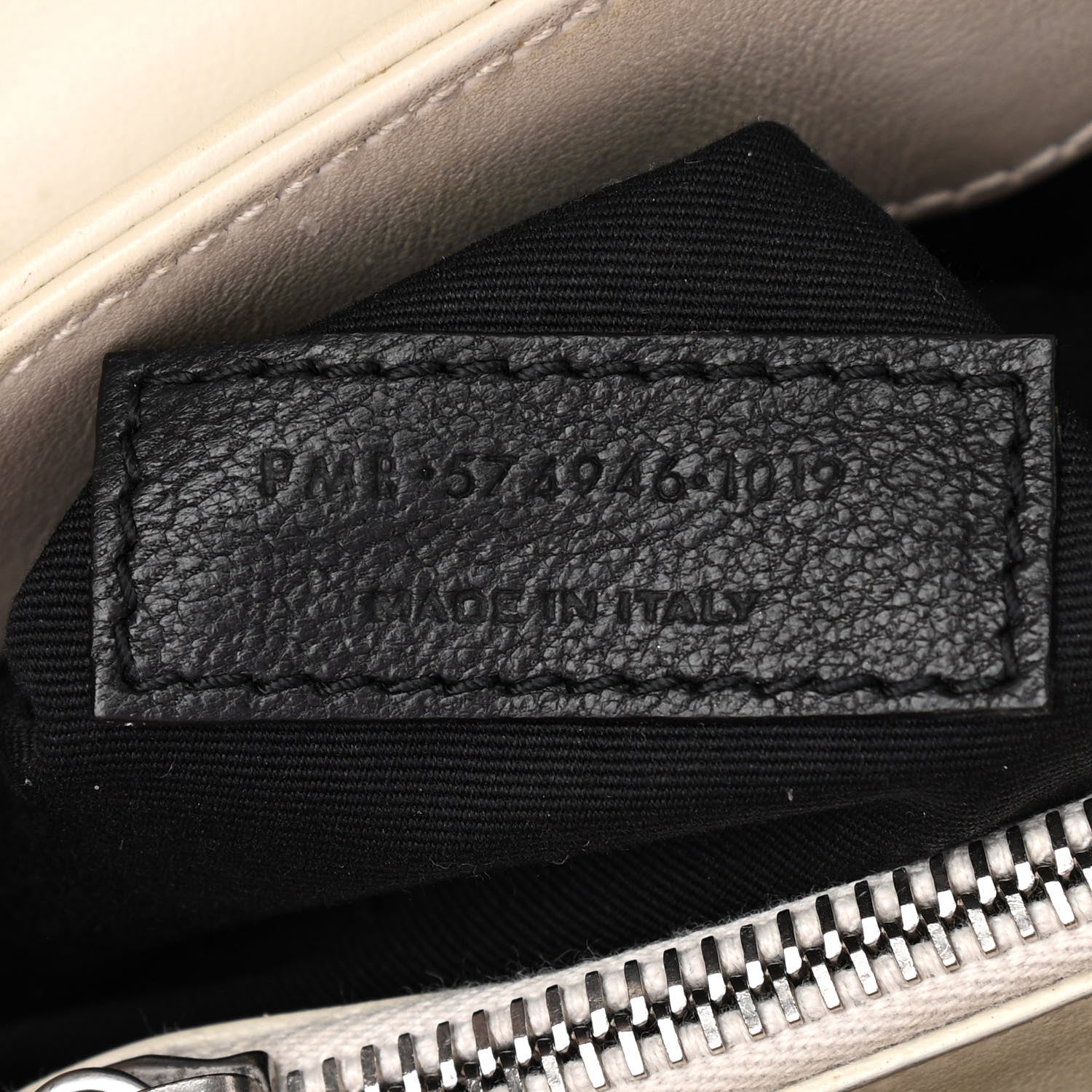 Saint Laurent Calfskin Y Quilted Monogram Medium Loulou Chain Satchel Nude Powder 7 of 14