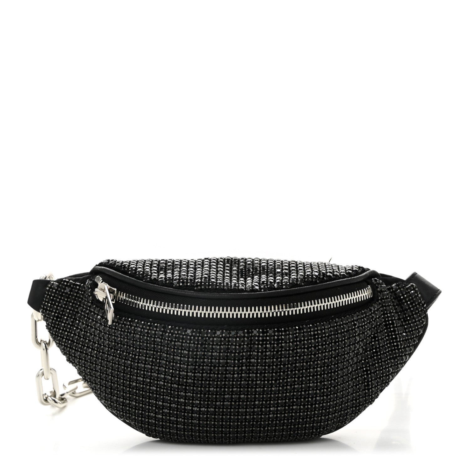 Alexander Wang Rhinestone Mesh Mini Attica Belt Bag Black 1 of 11