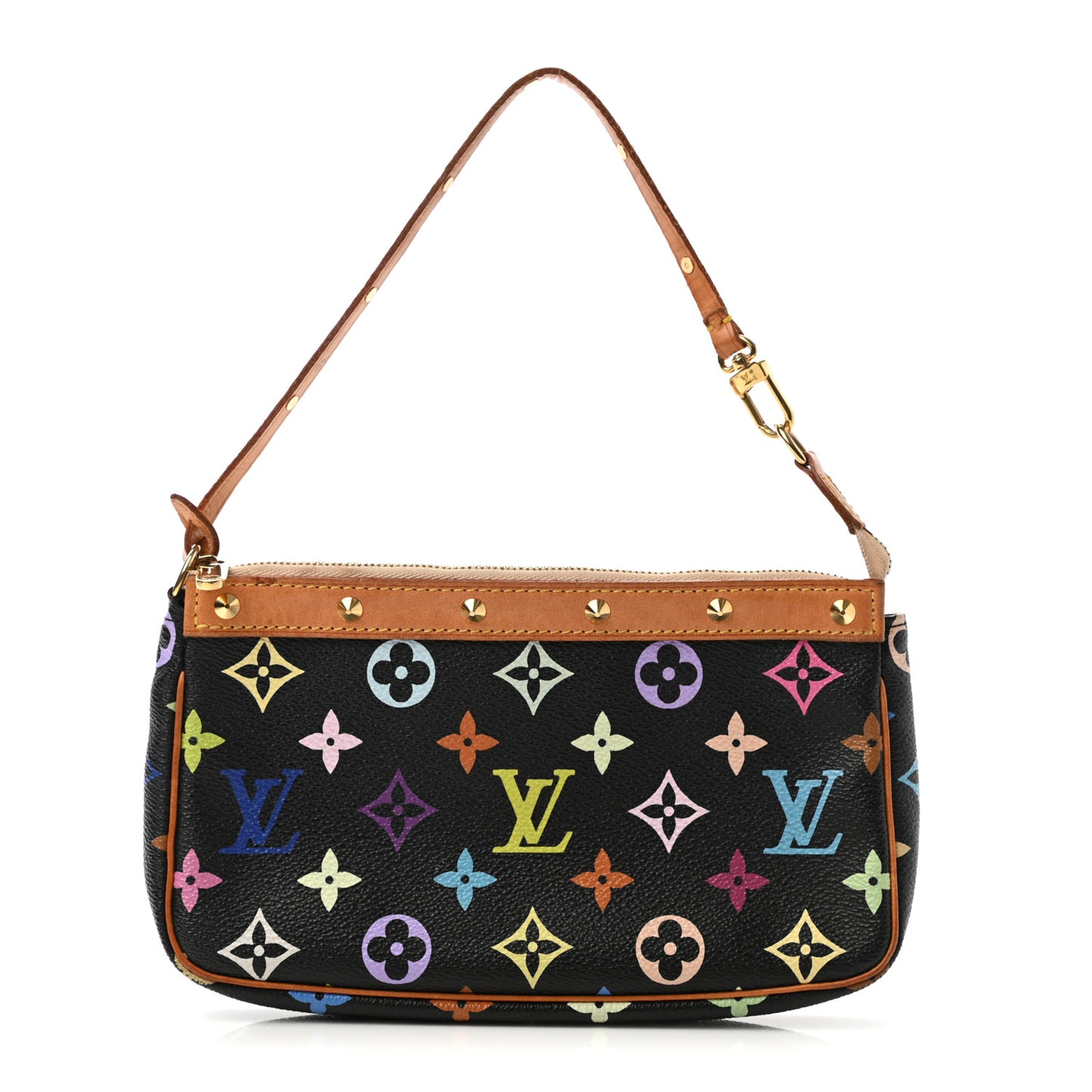 Monogram Multicolor Pochette Accessories Black