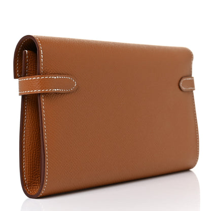 Hermes Epsom Kelly Longue Wallet Gold 3 of 8