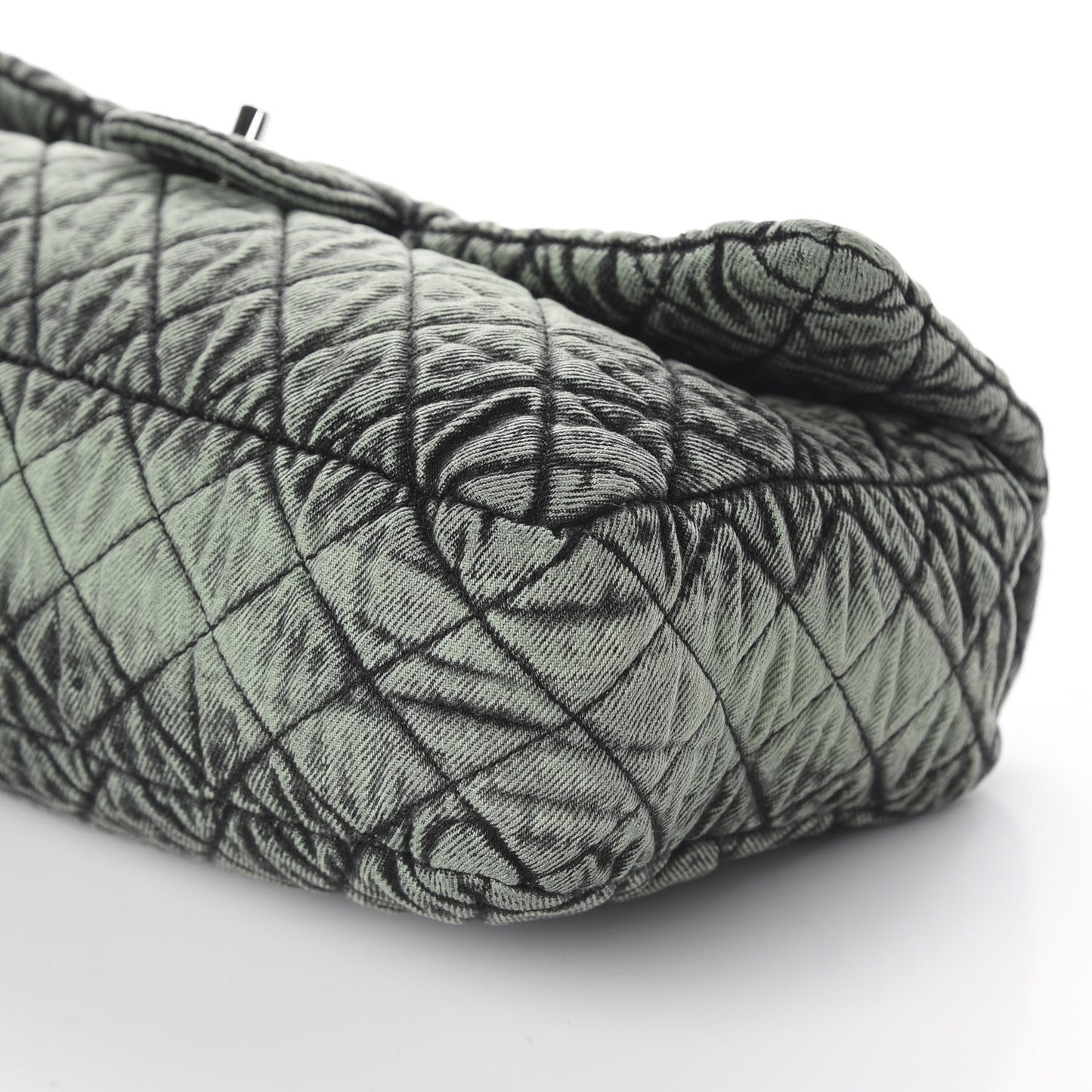 Denim Quilted Denimpression Flap Green Black