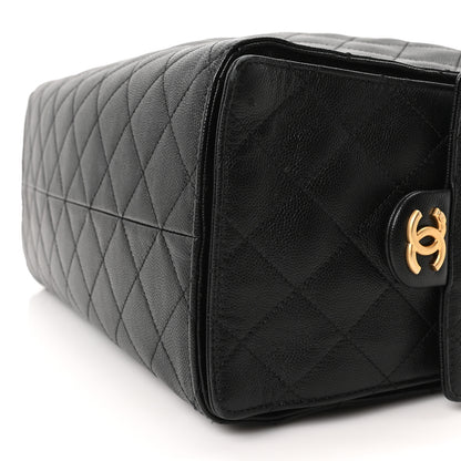 Chanel Caviar Quilted Medium Chanel 25 Handbag Black 11 of 12