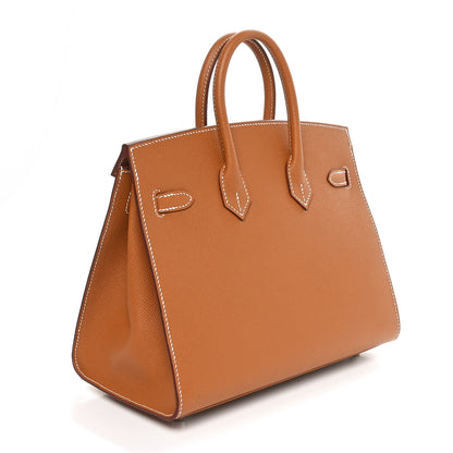 Hermes Epsom Birkin Sellier 25 Gold 3 of 11