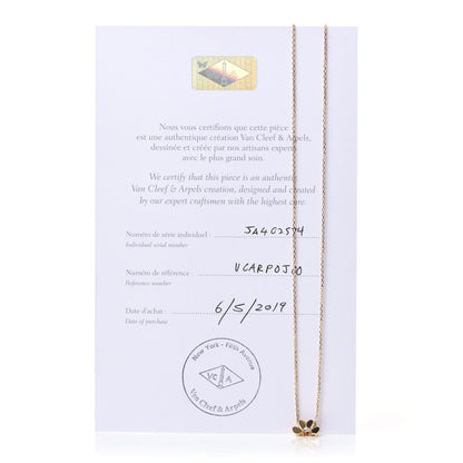 Van Cleef & Arpels 18K Yellow Gold Diamond Mini Frivole Pendant Necklace 6 of 6