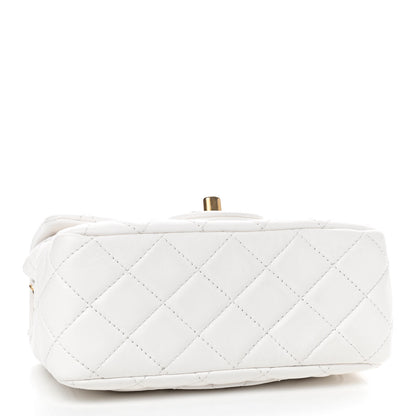 Chanel Lambskin Quilted Mini Pearl Crush Flap White 4 of 9