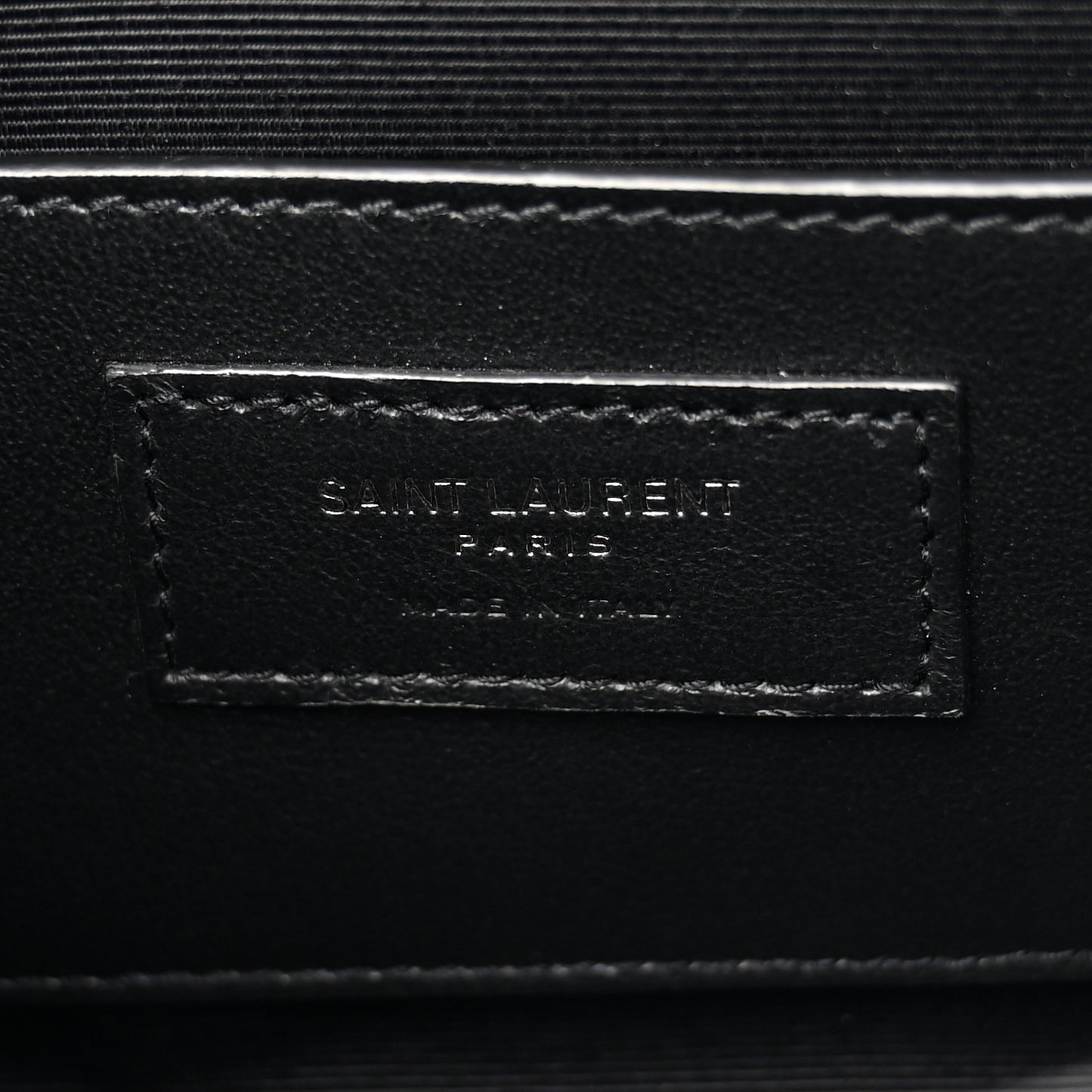 Grain De Poudre Textured Mixed Matelasse Triquilt Small Monogram Monochrome Satchel Black