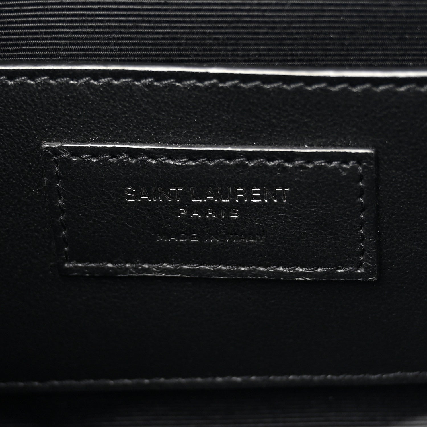 Saint Laurent Grain De Poudre Textured Mixed Matelasse Triquilt Small Monogram Monochrome Satchel Black 6 of 10
