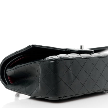 Chanel Lambskin Quilted Medium Double Flap Black 11 of 12