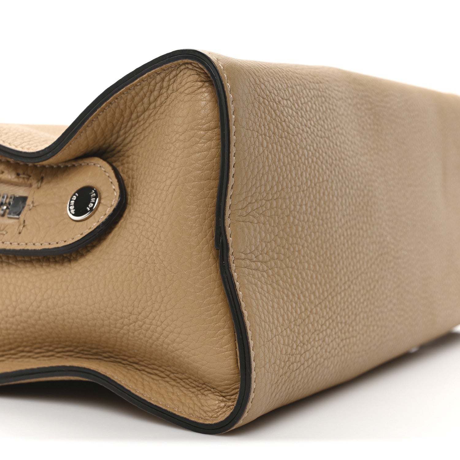 Fendi Cuoio Romano Selleria Lei Boston Tote Miele Scuro 8 of 9