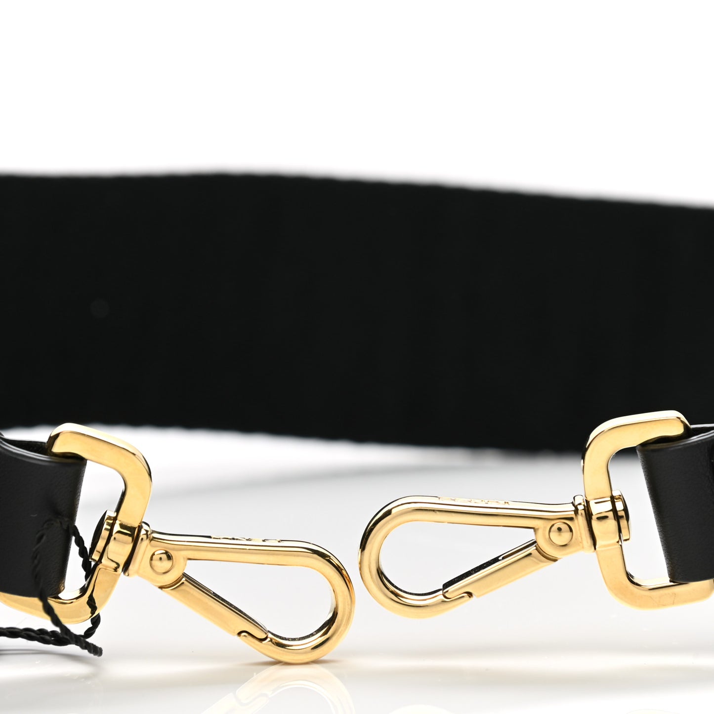 Ribbon Vitello Seta FF 1974 Adjustable Strap You Black
