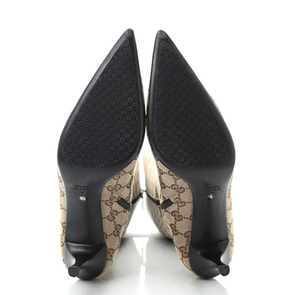 Gucci Monogram Womens Tall Boots 10.5 Brown 5 of 8