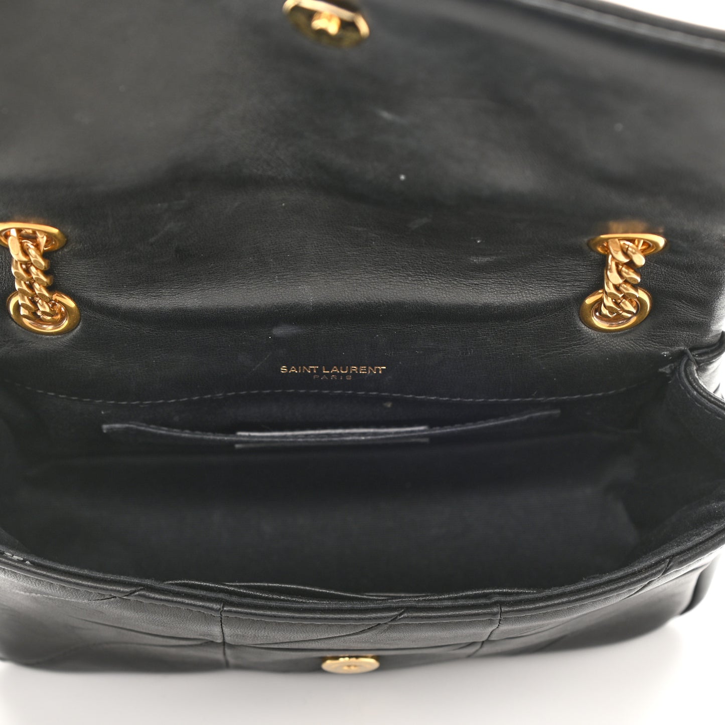 Lambskin Patchwork Monogram Small Jamie Black