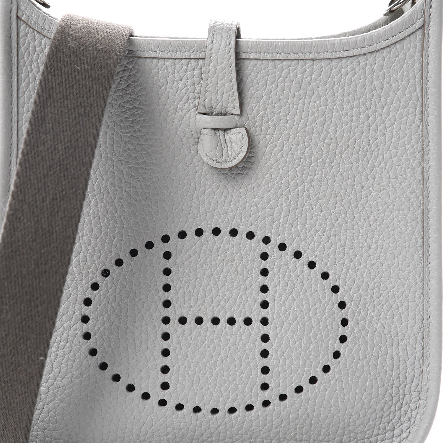 Hermes Taurillon Clemence Amazone Evelyne TPM Gris Perle Etain 9 of 9