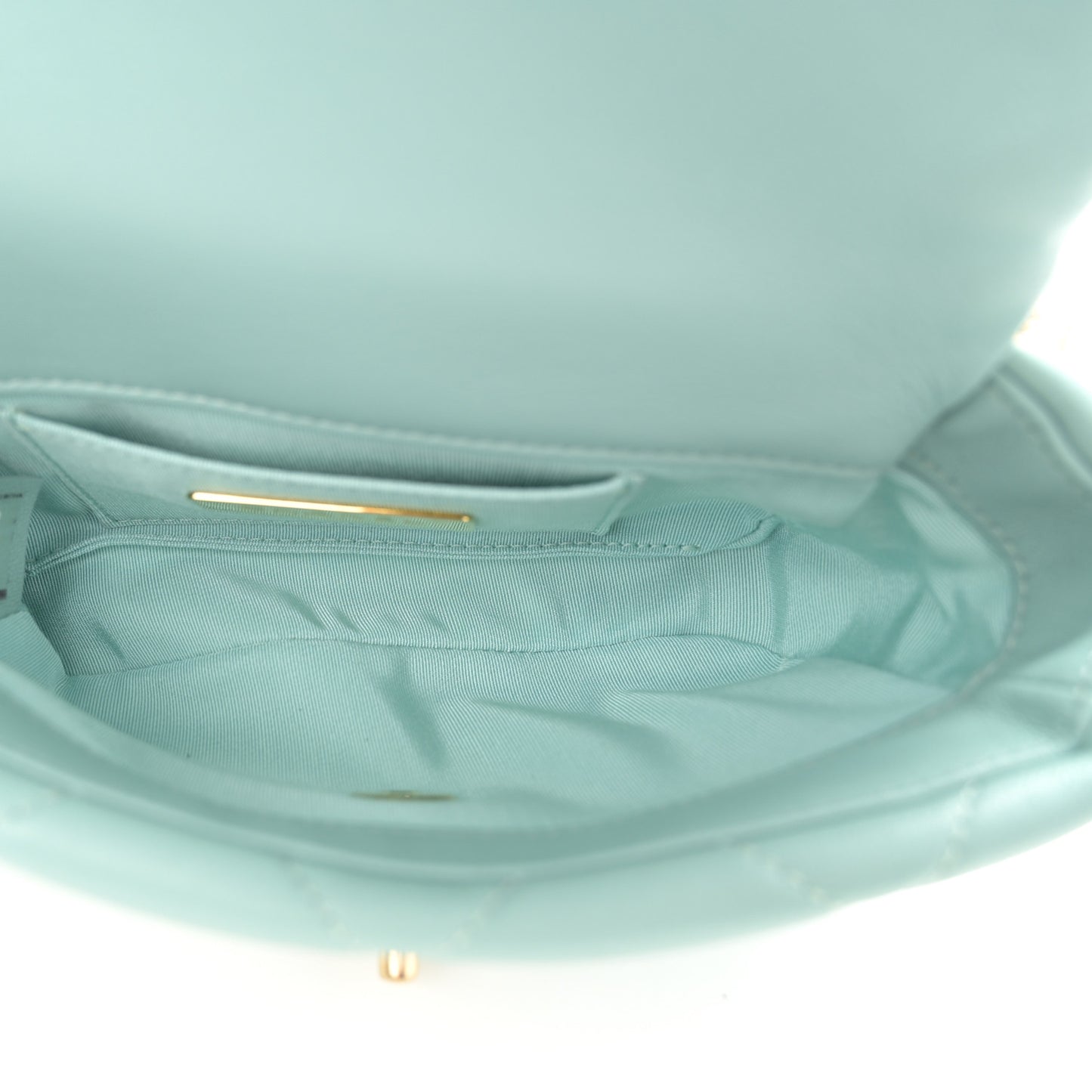 Lambskin Quilted Chanel 19 Waist Bag Light Blue