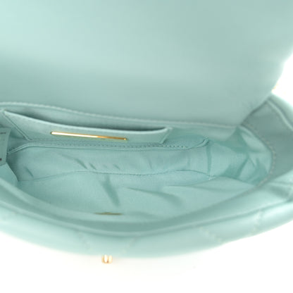 Chanel Lambskin Quilted Chanel 19 Waist Bag Light Blue 5 of 9