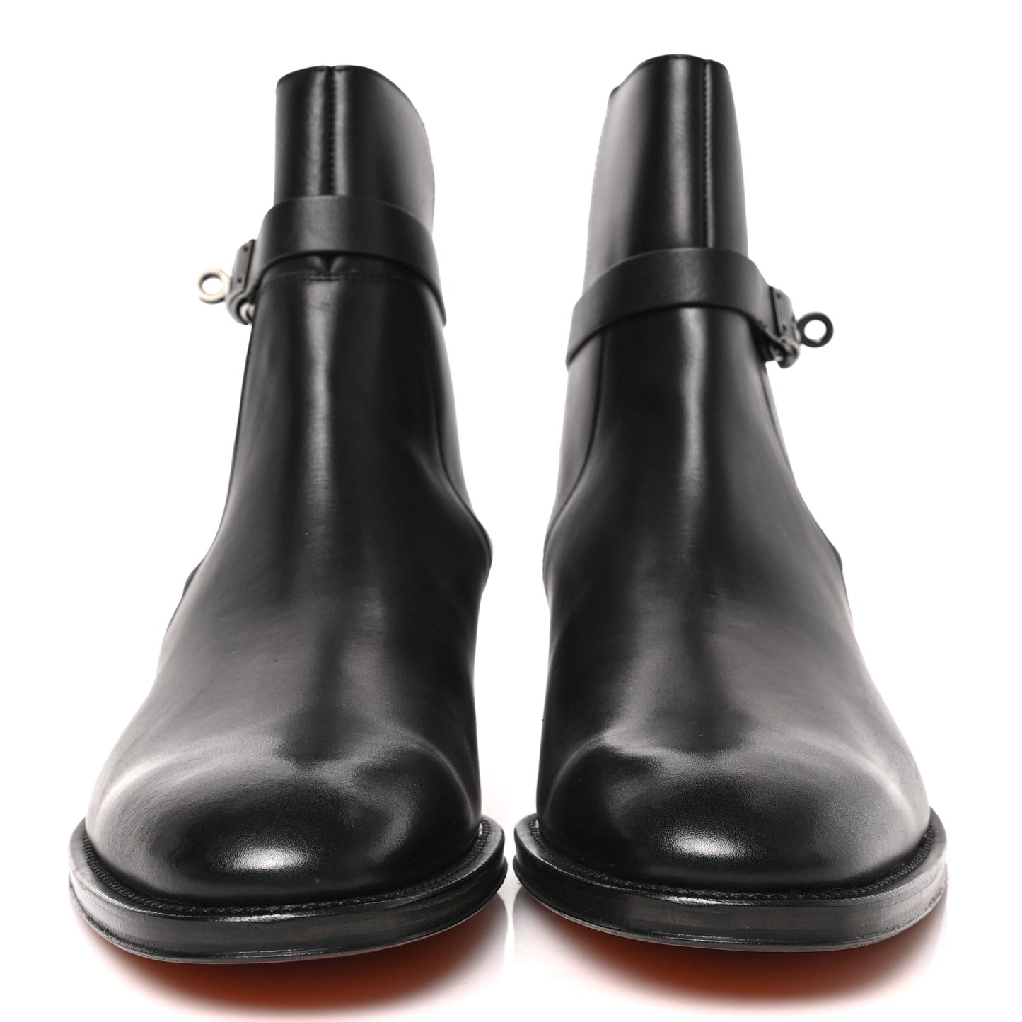 Calfskin Mens Fortune Ankle Boots 42.5 Black