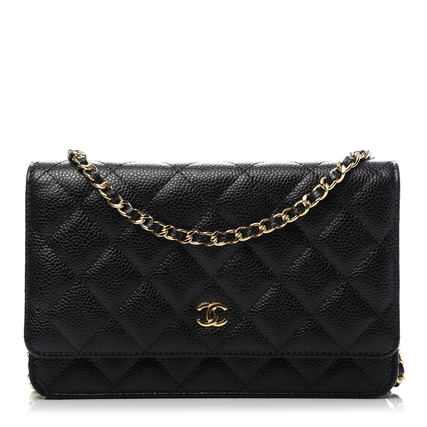 Chanel Caviar Quilted Wallet On Chain WOC Black 1 of 10