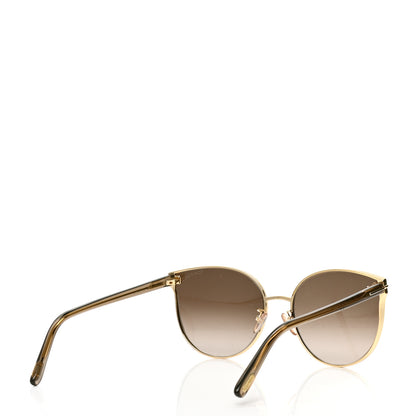 Tom Ford Cat Eye Sunglasses TF718 K Gold 4 of 4