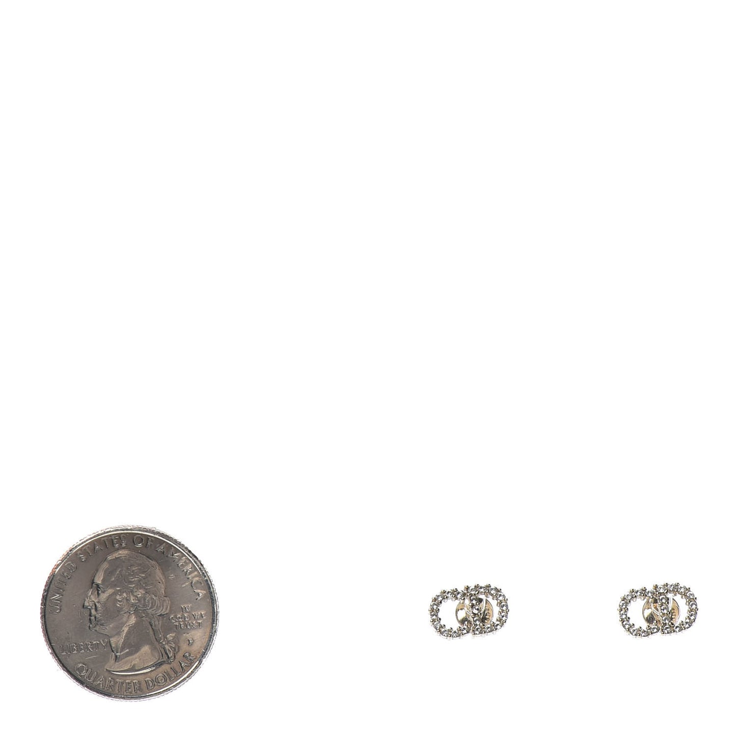Crystal Clair D Lune Earrings Gold