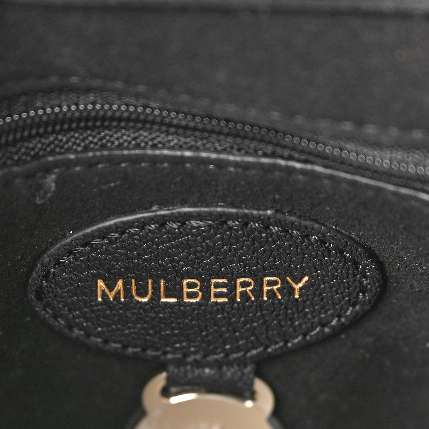 Mulberry Glossy Goatskin Small Lily Flap Black 6 of 9